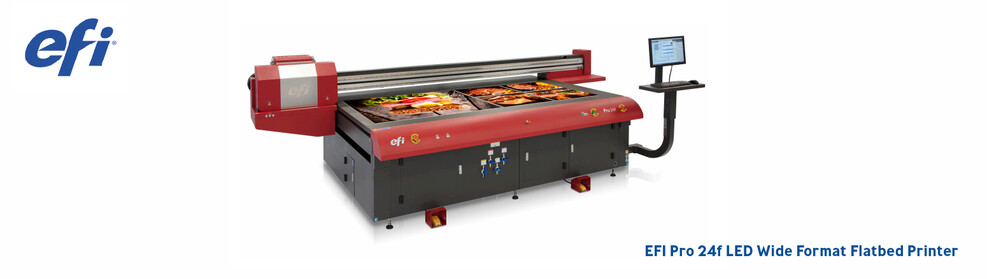 EFI Pro 24f LED flatbädd, storformat, Marabu