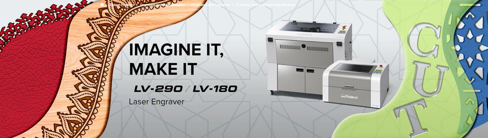 [Translate to Sverige:] Roland, lasergravy, LV-180, LV-190, lasergraveringsmaskin, Marabu