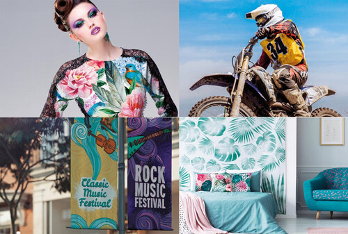 [Translate to Sverige:] Roland textiltryck ZT 1900, Marabu, sublimering