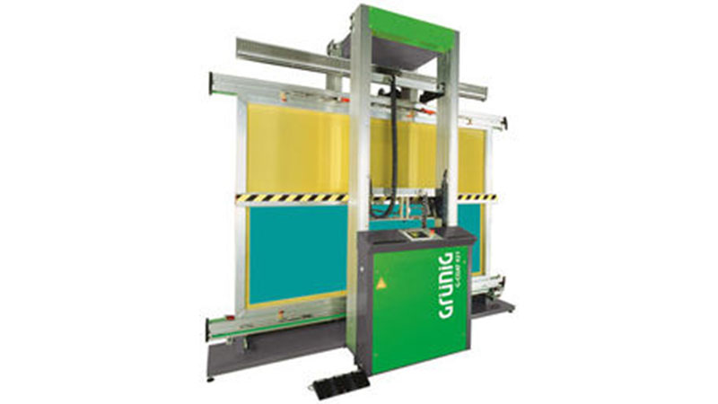 [Translate to Sverige:] G-Coat 421, beskiktningsmaskin, schablon, Grünig